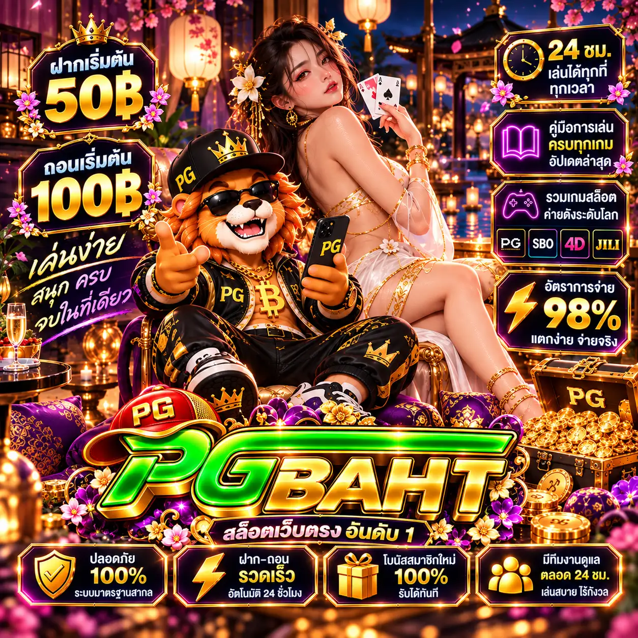 PGBAHT — RTP สดและแจ็กพอตสล็อต เกมยอดนิยมเว็บทางการ