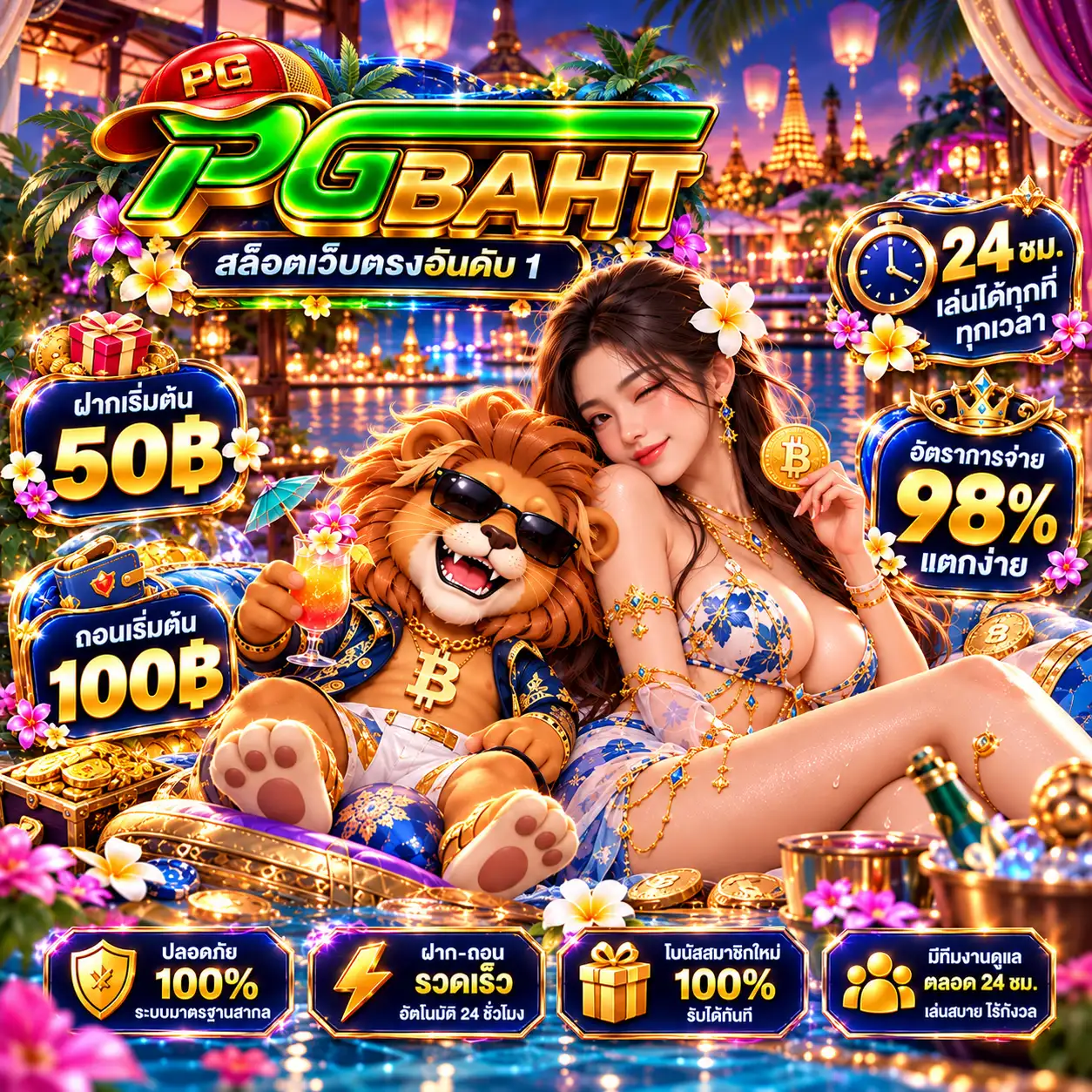 PGBAHT: ระบบชำระเงินจริง — TrueMoney Wallet และ PromptPay เกมยอดนิยม 2026